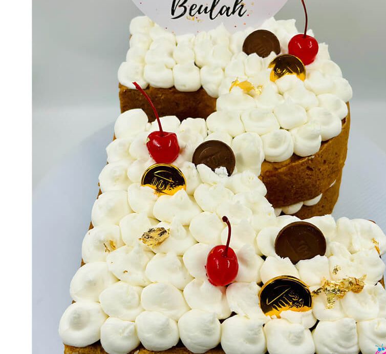 Shaped Number Cake - Double Layer